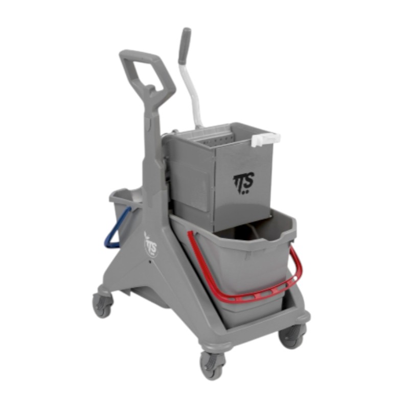 Schoonmaakwagen - Nickita O-Key - Met pers & emmer 2x25L